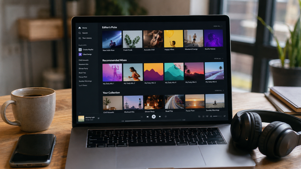 Editorial Playlists, Algorithmic Mixes, and User-Created Collections Compared